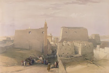 Grande ingresso al tempio di Luxor, da Egitto e Nubia, vol. 1